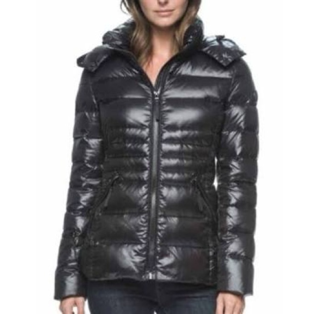 NWOT Andrew Marc Dark Blue 650 Duck Downfill Puffer Jacket